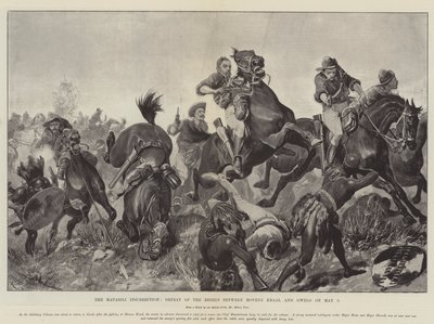 The Matabili Insurrection, Defeat of the Rebels between Movene Kraal and Gwelo on 9 May by Richard Caton Woodville junior